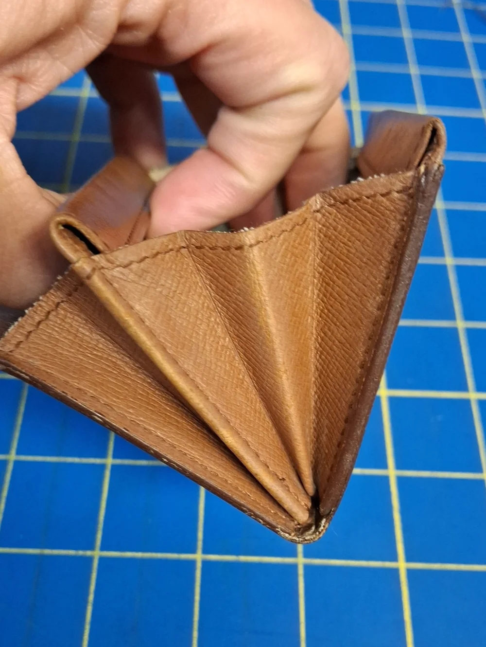 Louis Vuitton Brown Monogram Canvas Snap Wallet 3x4 Preloved